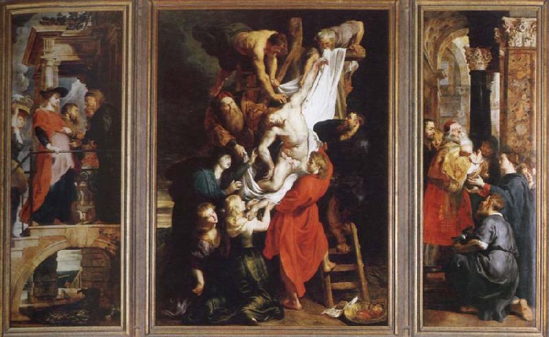 Peter Paul Rubens descent from the cross France oil painting art
